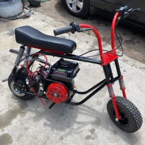 Black Red Stock Minibike