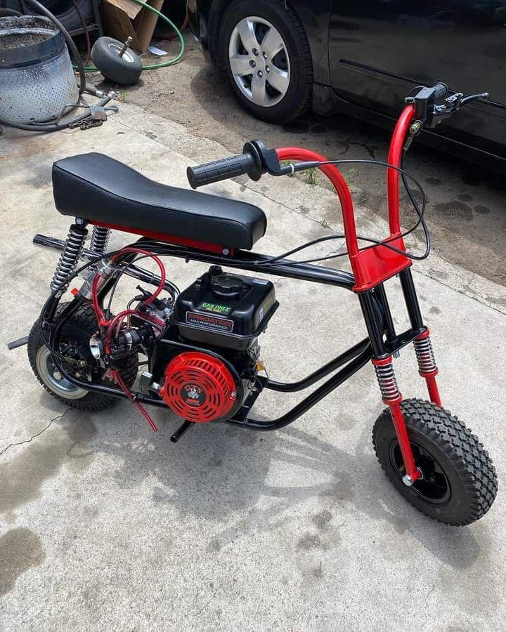 Black Red Stock Minibike