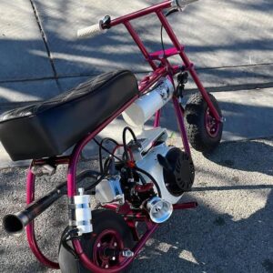 Dark Red Stock Minibike